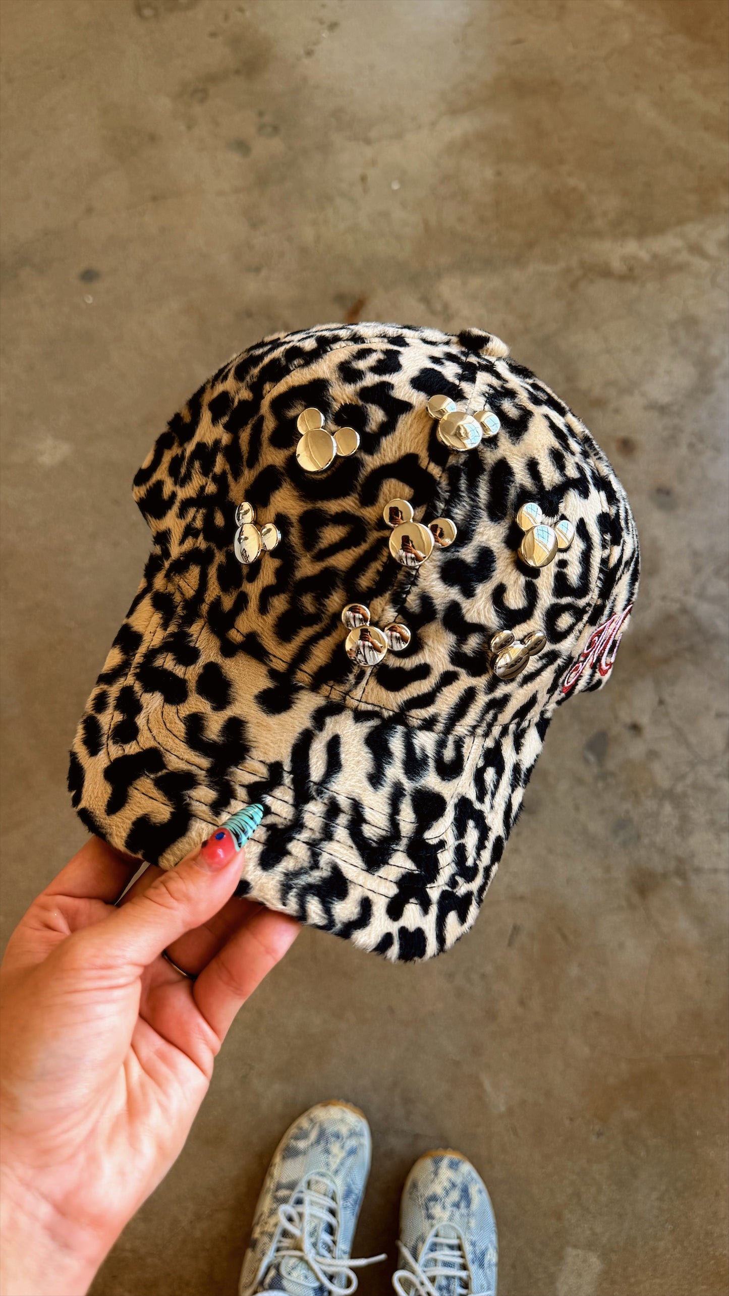 Leopard Studded Hat π
